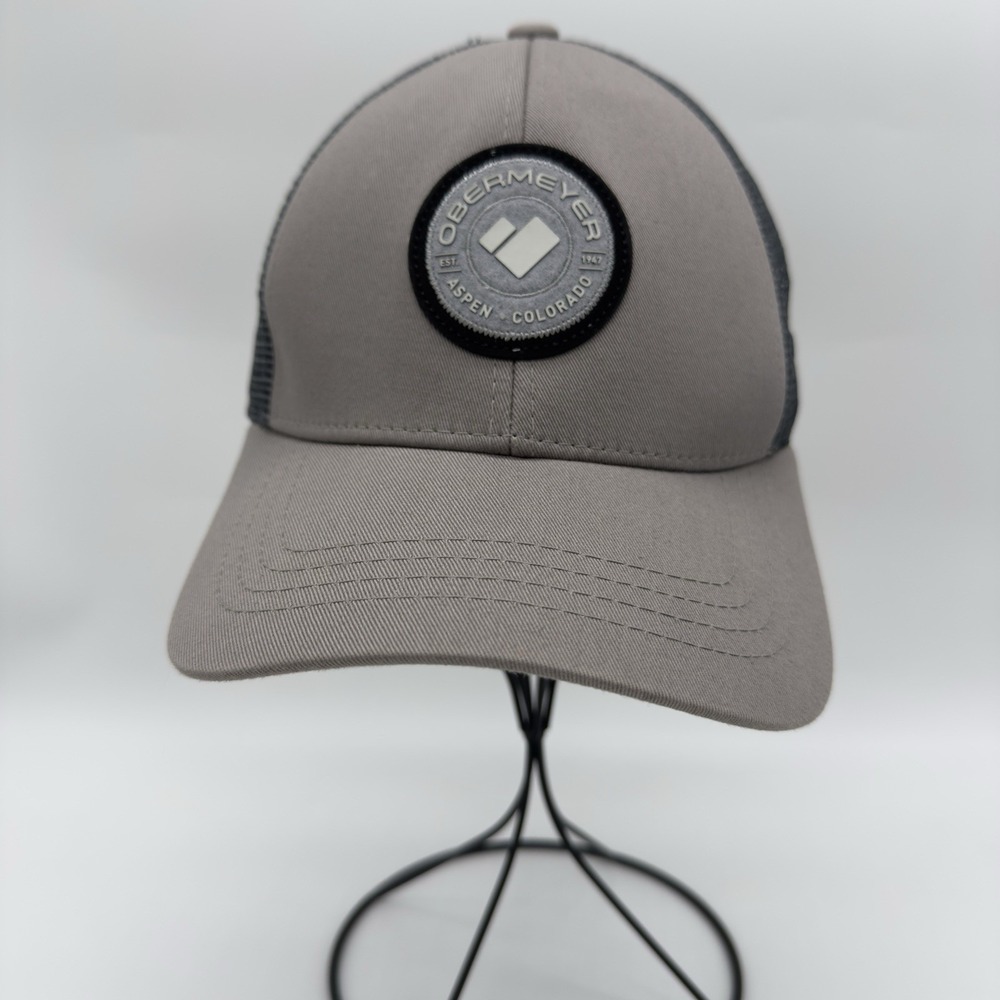 Obermeyer‎ Gray Meshback Baseball Cap Hat Snapback OSFA